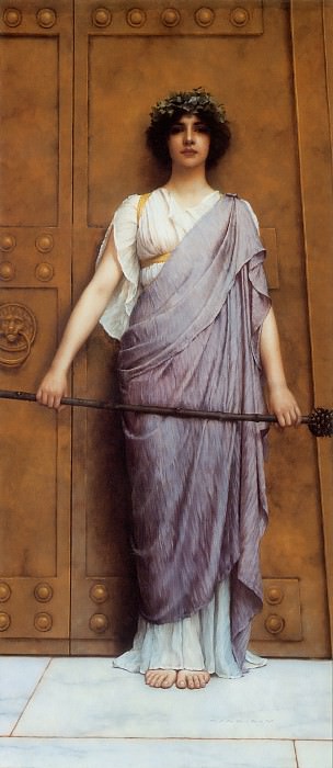 The Priestess of Bacchus, John William Godward
