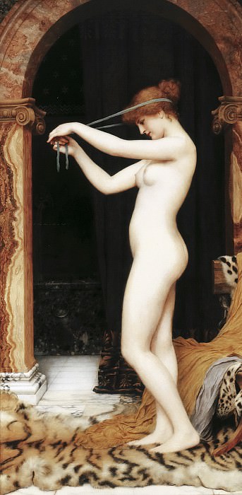 Венера, связывающая волосы, Джон Уильям Годвард
