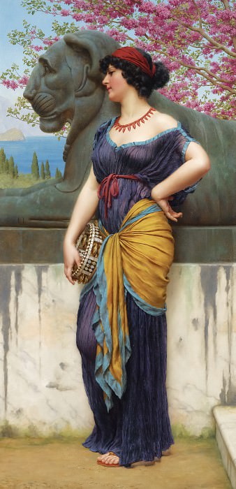 IN THE TEMPLE OF ISIS, John William Godward