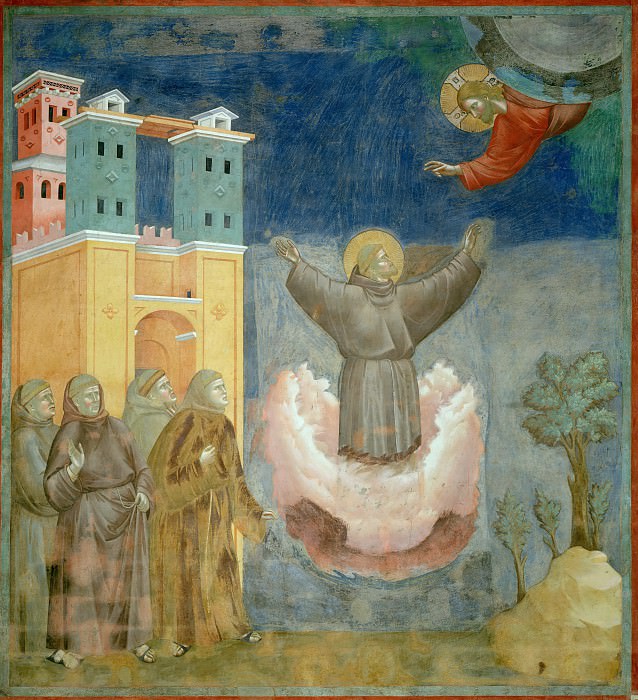 Legend of St Francis 12. Ecstasy of St Francis, Giotto di Bondone