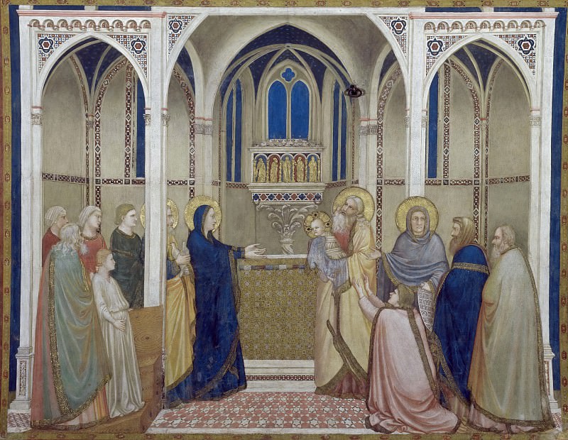Фрески правого трансепта – Принесение во храм , Джотто ди Бондоне