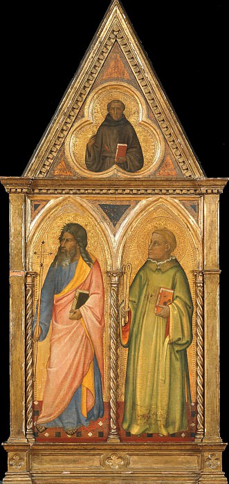 Апостол Филипп, святой Леонард и святой Франциск Ассизский в трилистнике, Джотто ди Бондоне