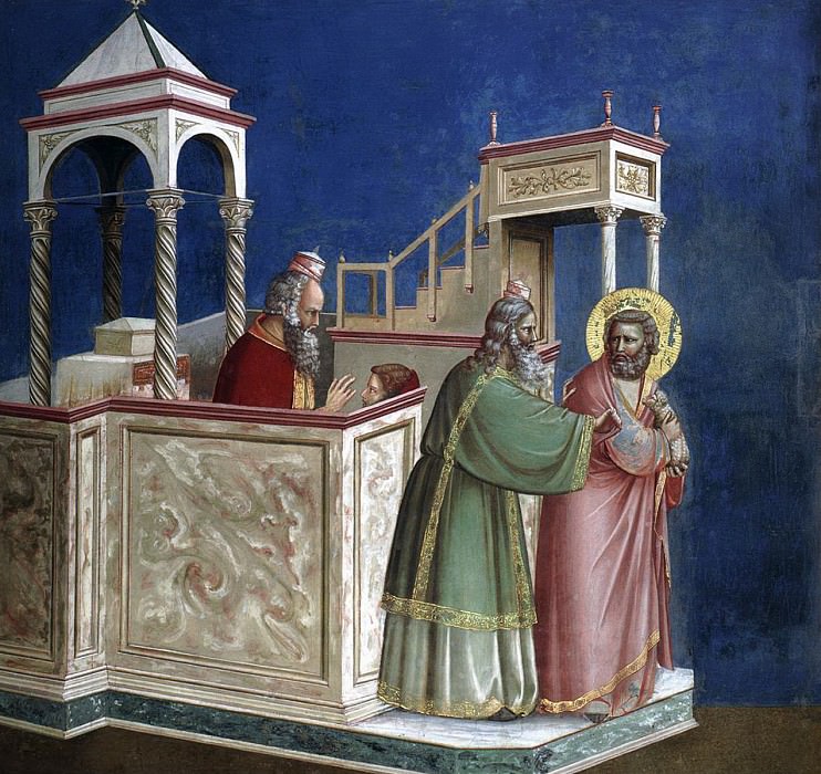01. Rejection of Joachims Sacrifice, Giotto di Bondone