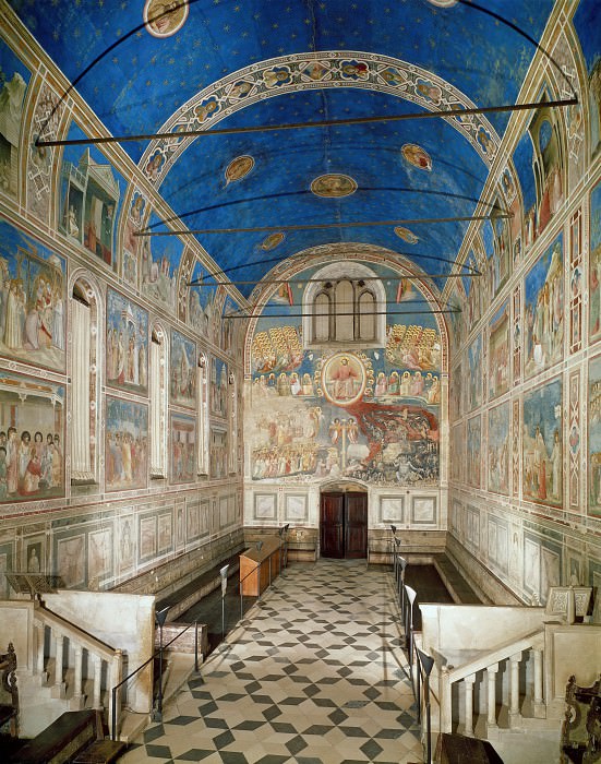The Chapel viewed towards the entrance, Giotto di Bondone