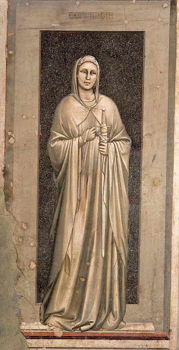 42 The Seven Virtues: Temperance, Giotto di Bondone