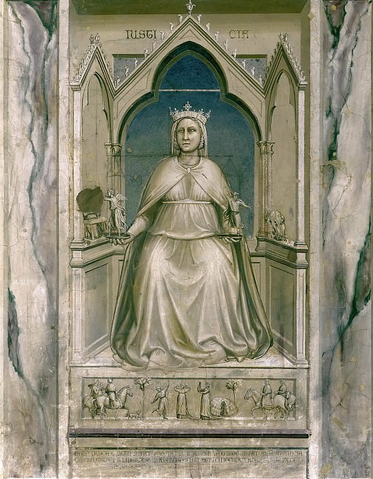 43 The Seven Virtues: Justice, Giotto di Bondone