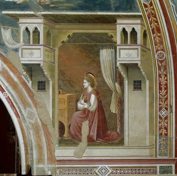 15. Фигура девы Марии из Благовещения, Джотто ди Бондоне