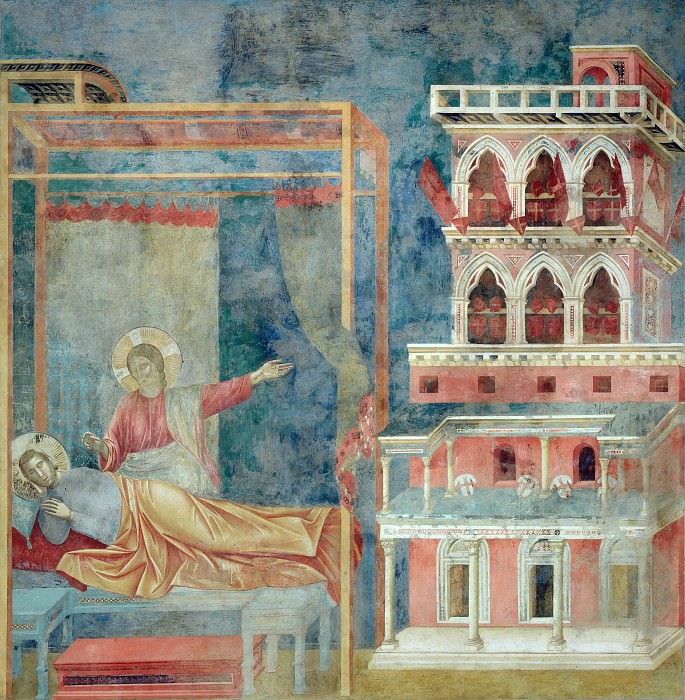 Сцены из жизни святого Франциска: 03 Сон о дворце, Джотто ди Бондоне