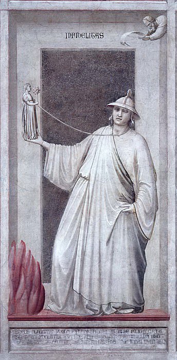 49 The Seven Vices: Infidelity, Giotto di Bondone