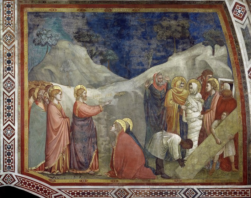 Капелла Марии Магдалины: Воскрешение Лазаря, Джотто ди Бондоне