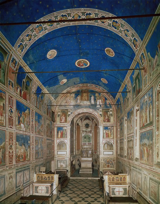 The Chapel viewed from the entrance, Giotto di Bondone