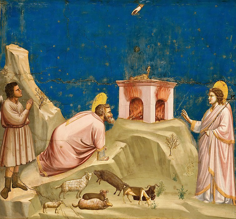 04. Joachims Sacrificial Offering, Giotto di Bondone