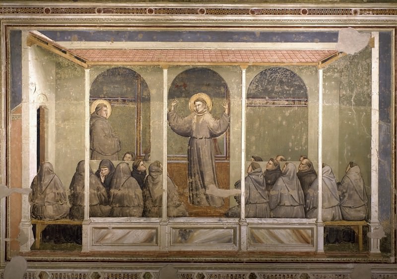 Bardi Chapel: Apparition at Arles, Giotto di Bondone