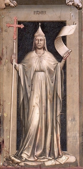44 The Seven Virtues: Faith, Giotto di Bondone