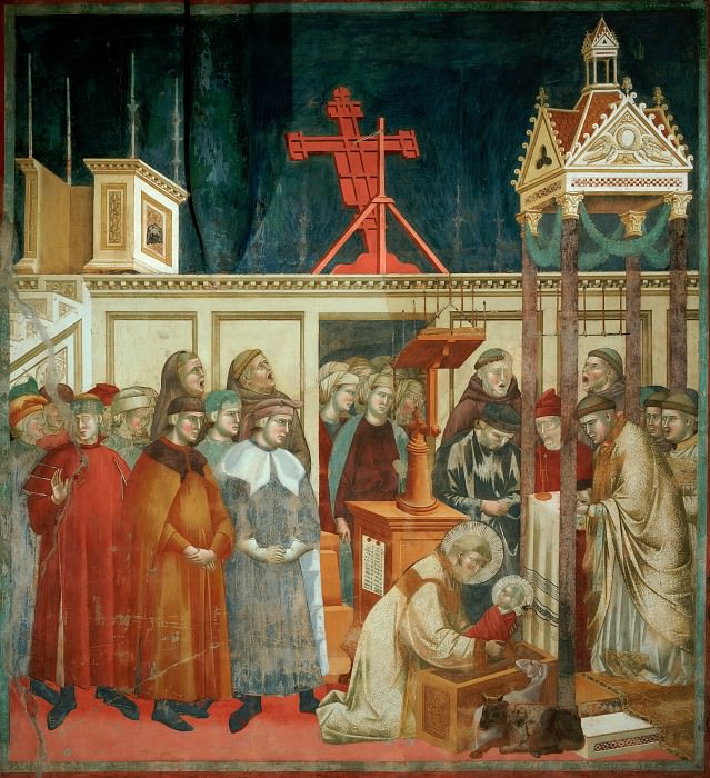 Legend of St Francis 13. Institution of the Crib at Greccio, Giotto di Bondone