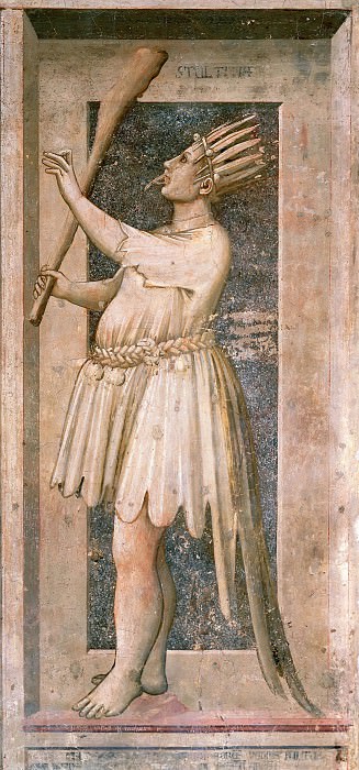 53 The Seven Vices: Foolishness, Giotto di Bondone