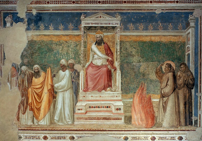 Bardi Chapel: St Francis before the Sultan , Giotto di Bondone
