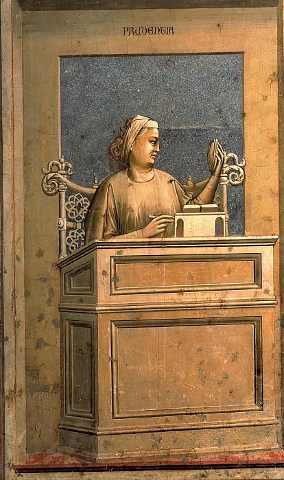 40 The Seven Virtues: Prudence, Giotto di Bondone