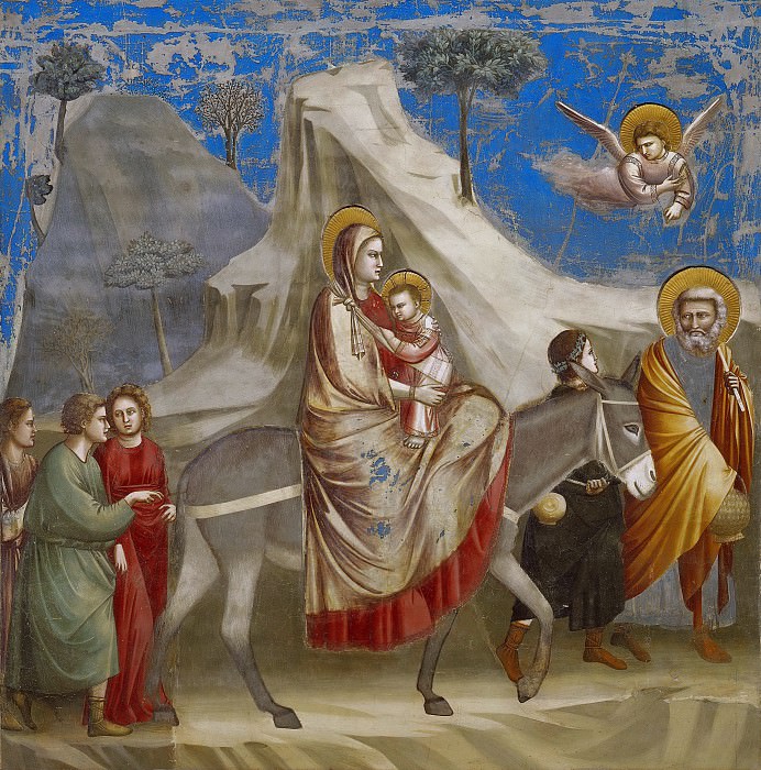 20. Flight into Egypt, Giotto di Bondone