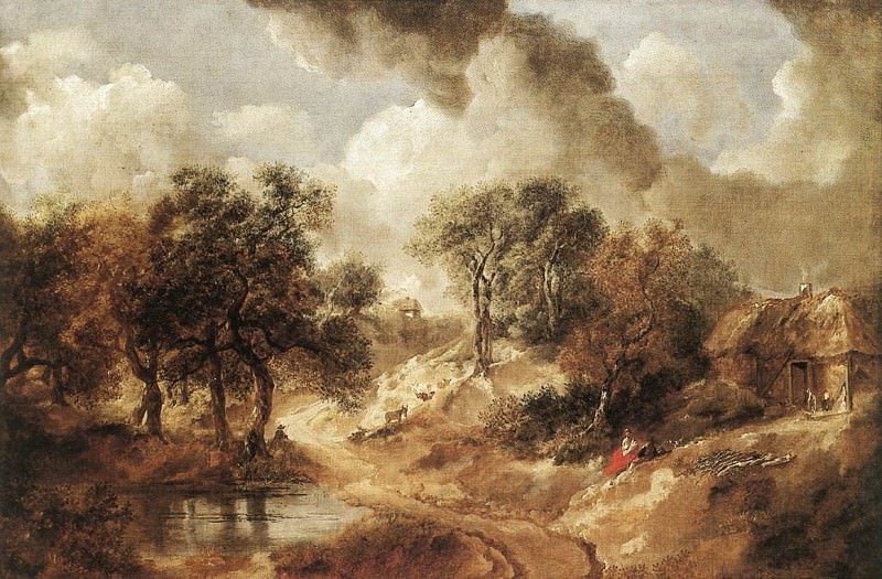 Пейзаж , 1748, Томас Гейнсборо