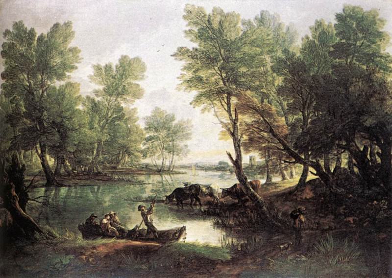 River landscape , Thomas Gainsborough