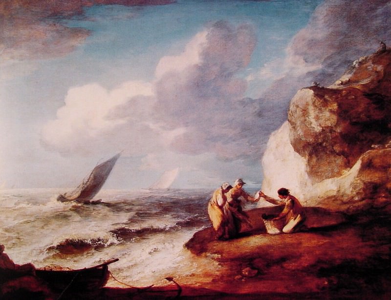 Сцена на скалистом берегу, Томас Гейнсборо