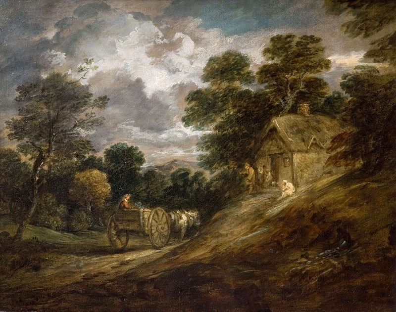Landscape With A Cottage And Cart, Thomas Gainsborough