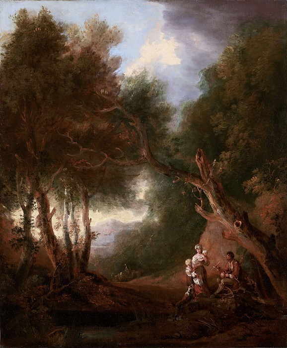 A Wooded Landscape, Autumn Evening [After], Thomas Gainsborough