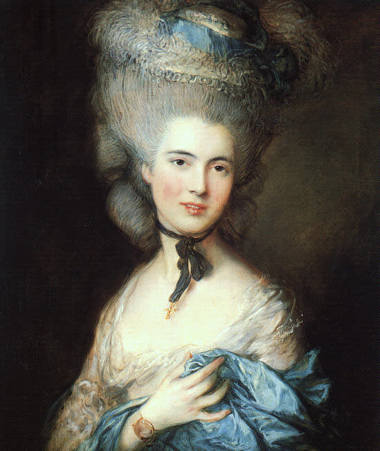 Портрет дамы в голубом, Томас Гейнсборо