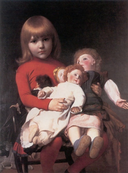 Магдалина-Жюльетта Жером с куклами, Жан-Леон Жером