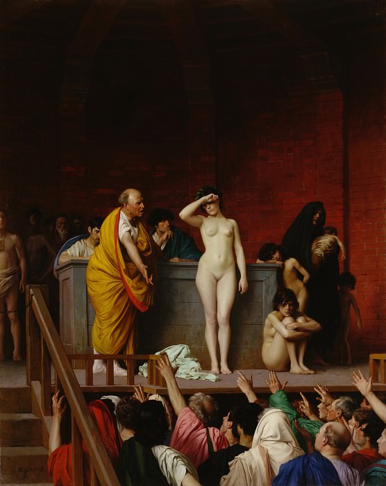 The sale of a slave, Jean-Léon Gérôme