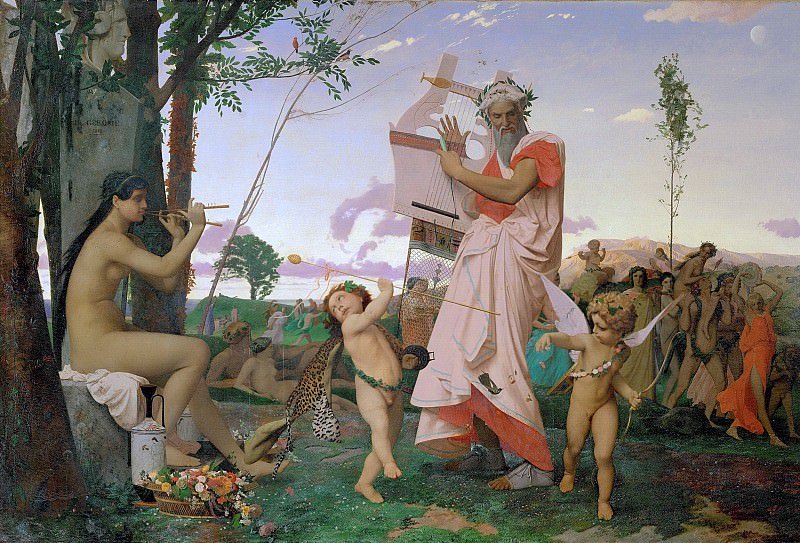 Anacreon, Bacchus and Amour, Jean-Léon Gérôme