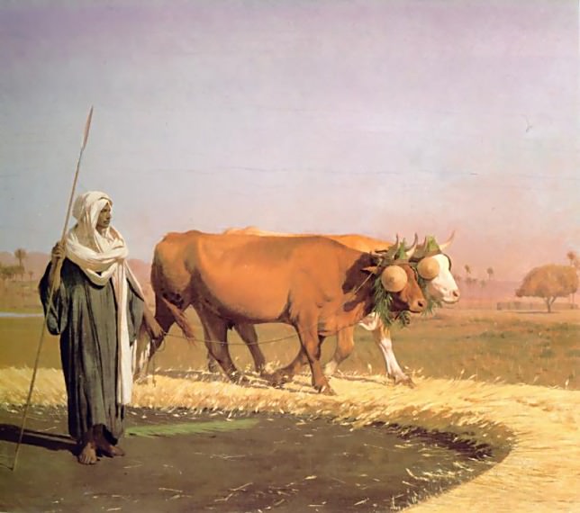 Treading_out_the_Grain_in_Egypt, Jean-Léon Gérôme
