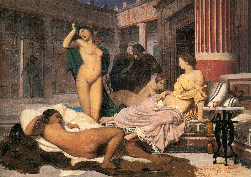 Greek Interior, sketch, Jean-Léon Gérôme