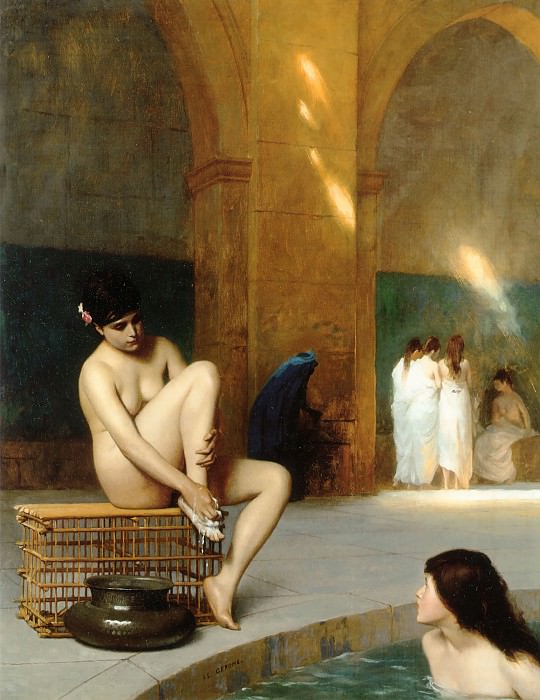 FEMMES AU BAIN, Jean-Léon Gérôme