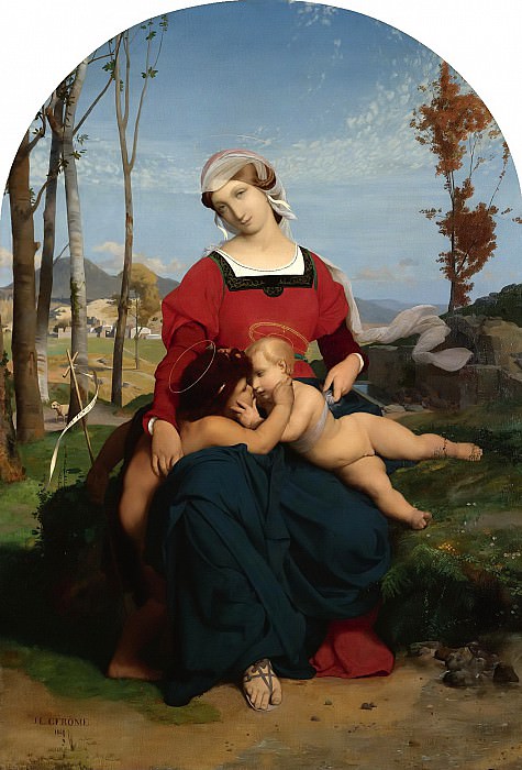 Мадонна с Младенцем и маленьким Иоанном Крестителем, Жан-Леон Жером