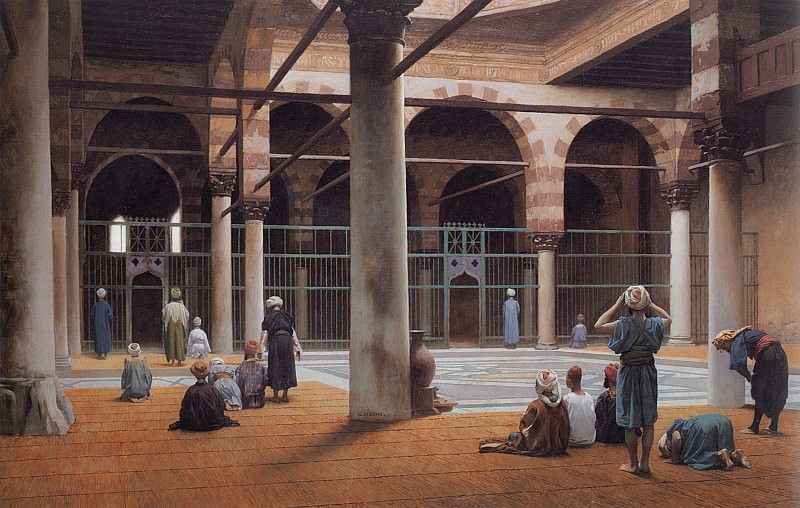 Interior_of_a_Mosque, Jean-Léon Gérôme