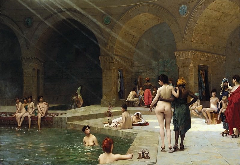The Great Bath at Bursa, Jean-Léon Gérôme