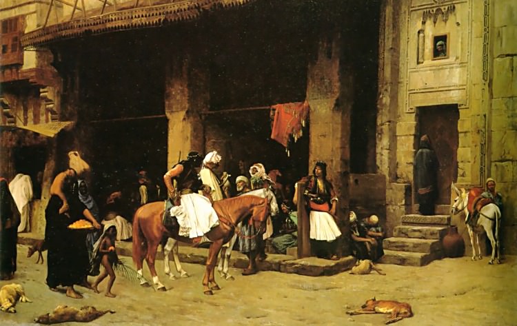 A_Street_Scene_in_Cairo, Jean-Léon Gérôme