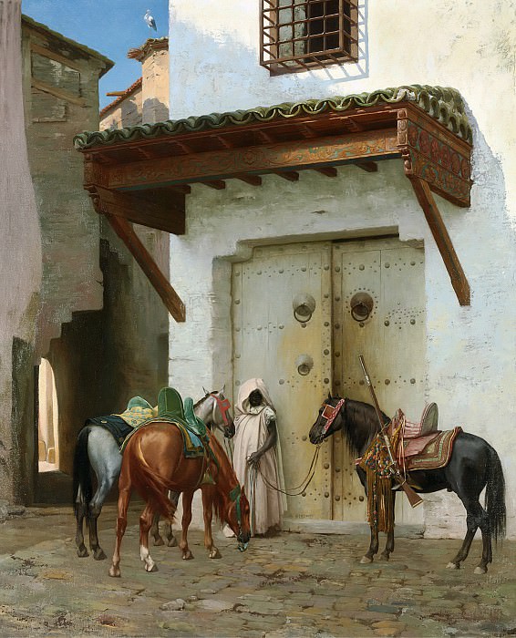 Раб с лошадьми , Жан-Леон Жером