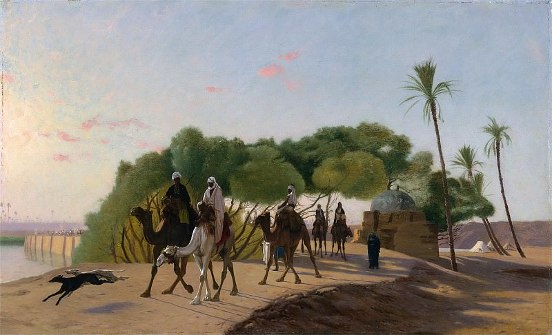 Leaving the Oasis, Jean-Léon Gérôme