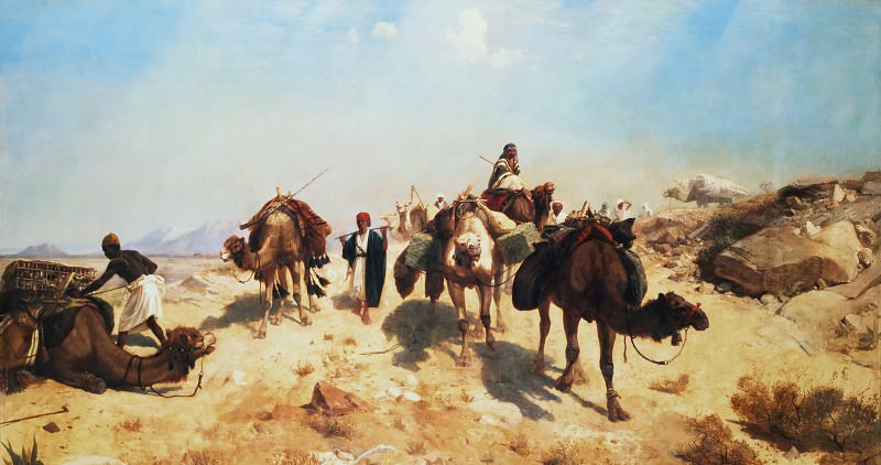 Караван в пустыне, Жан-Леон Жером