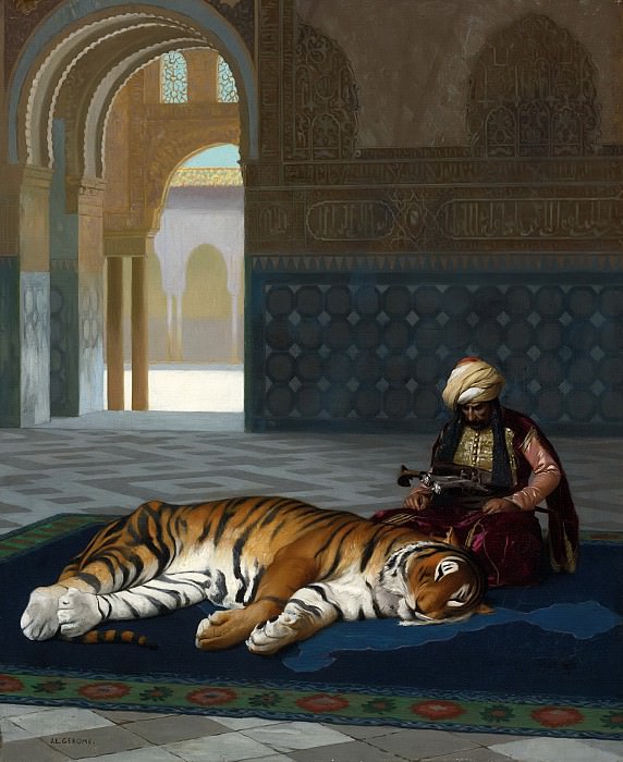 Тигр и стражник, Жан-Леон Жером