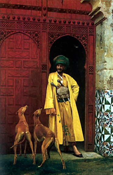 Араб со своими собаками, Жан-Леон Жером