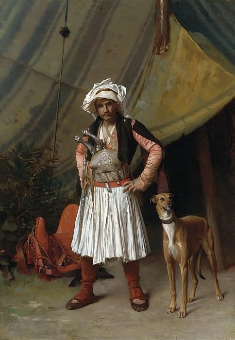 Башибузук со своей собакой, Жан-Леон Жером