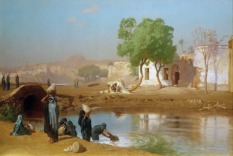 Женщины-феллахи, набирающие воду, Жан-Леон Жером