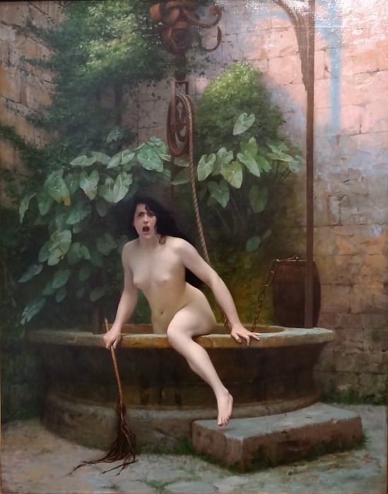 Truth coming out of her well to shame mankind , Jean-Léon Gérôme