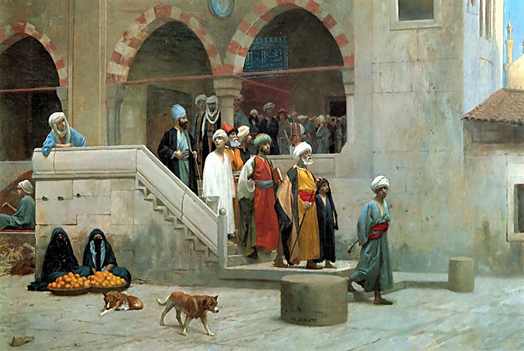 Leaving_the_Mosque, Jean-Léon Gérôme