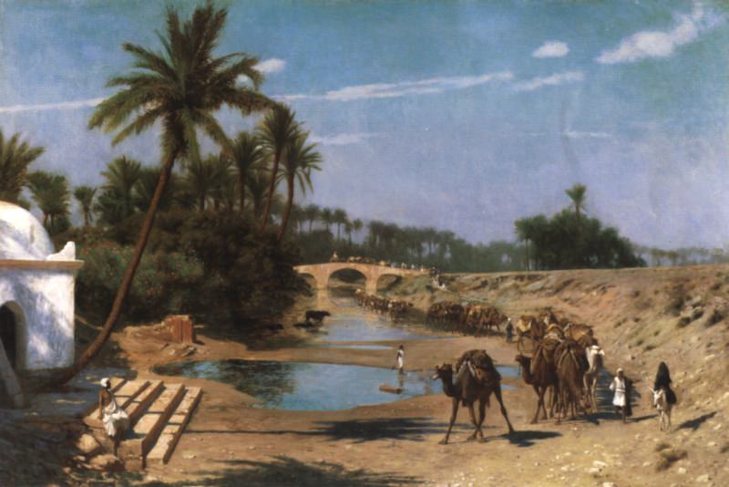 An_Arab_Caravan, Jean-Léon Gérôme