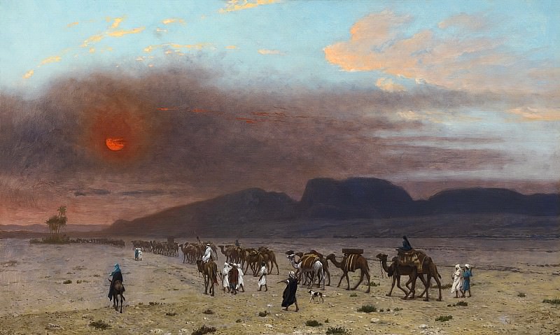 Караван в пустыне, Жан-Леон Жером